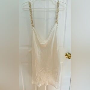 Sisters The Label Sofia Mini Dress in Pearl Silk